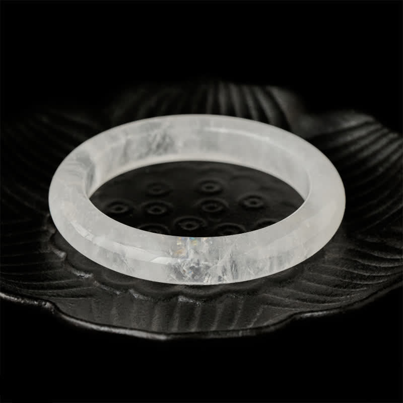 Nimara Ritual Natural Clear Quartz Healing Bracelet Bangle