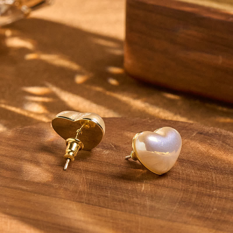 Nimara Ritual Retro Heart Shape Design Loyalty Earrings