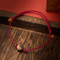Nimara Ritual Ebony Yin Yang Symbol Peace Colorful String Bracelet