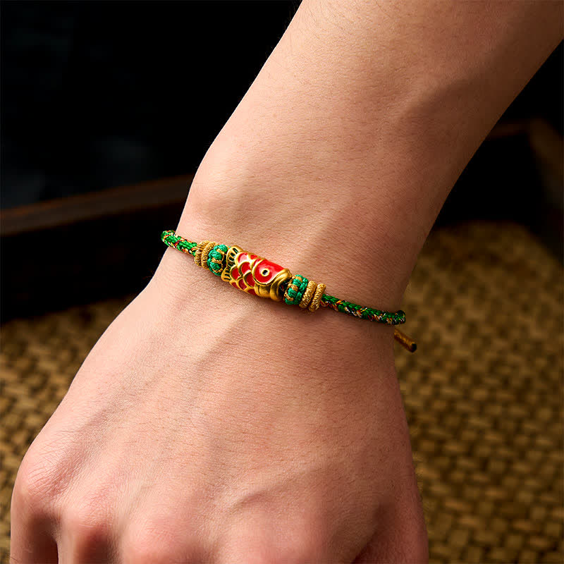 Nimara Ritual Koi Fish Luck Hand-Woven String Bracelet