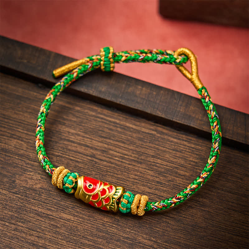 Nimara Ritual Koi Fish Luck Hand-Woven String Bracelet