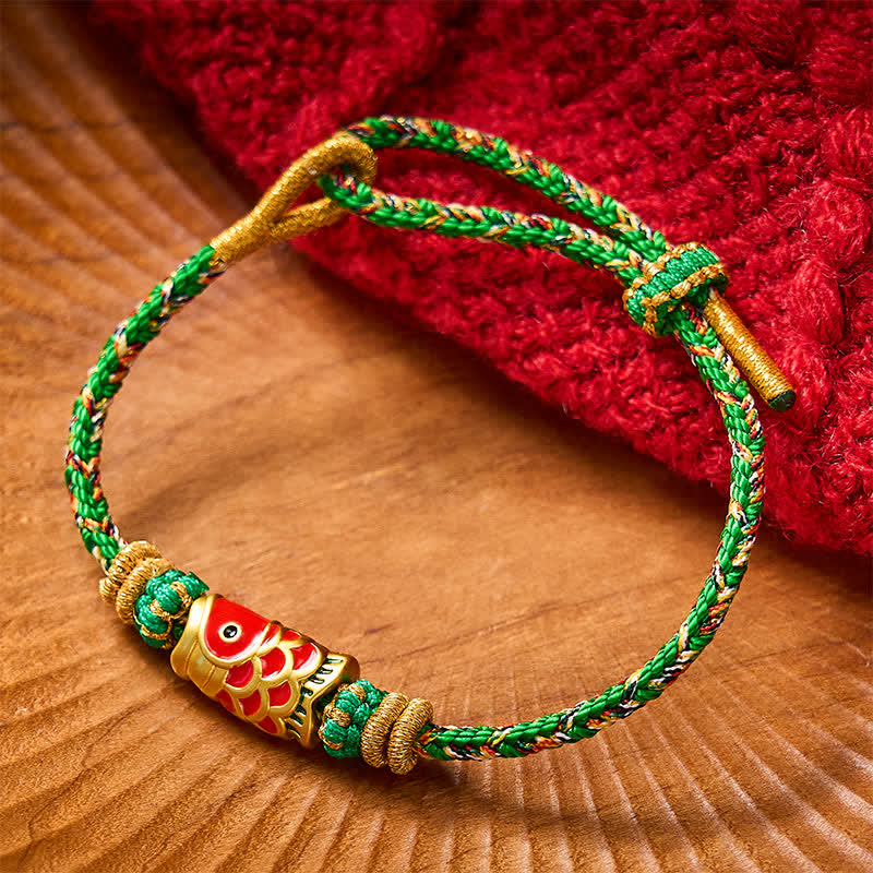 Nimara Ritual Koi Fish Luck Hand-Woven String Bracelet