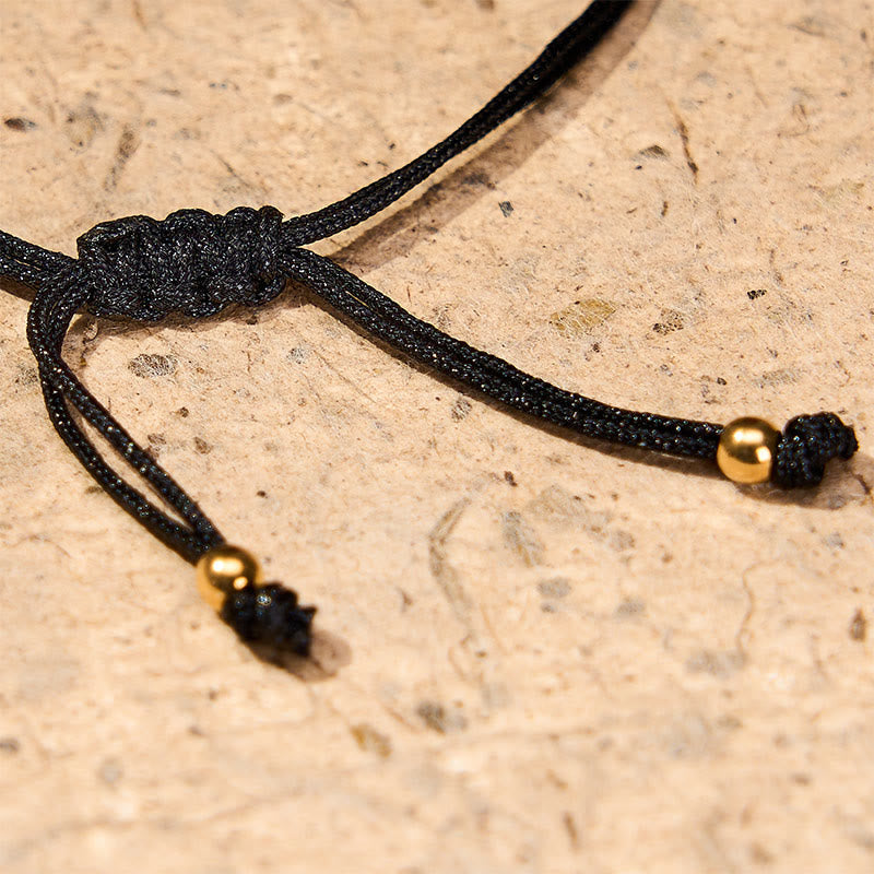 Nimara Ritual Angel Numbers Red Black Braided String Connection Bracelet