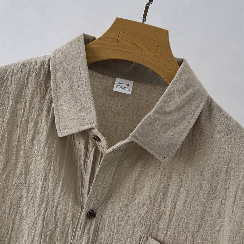 Nimara Ritual Summer Casual Minimalist Button-Up Solid Men's Sleeveless Shirts
