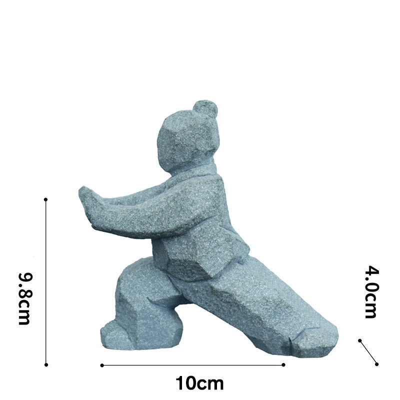 Nimara Ritual Resin Yin Yang Balance Tai Chi Figure Mindful Living Decor