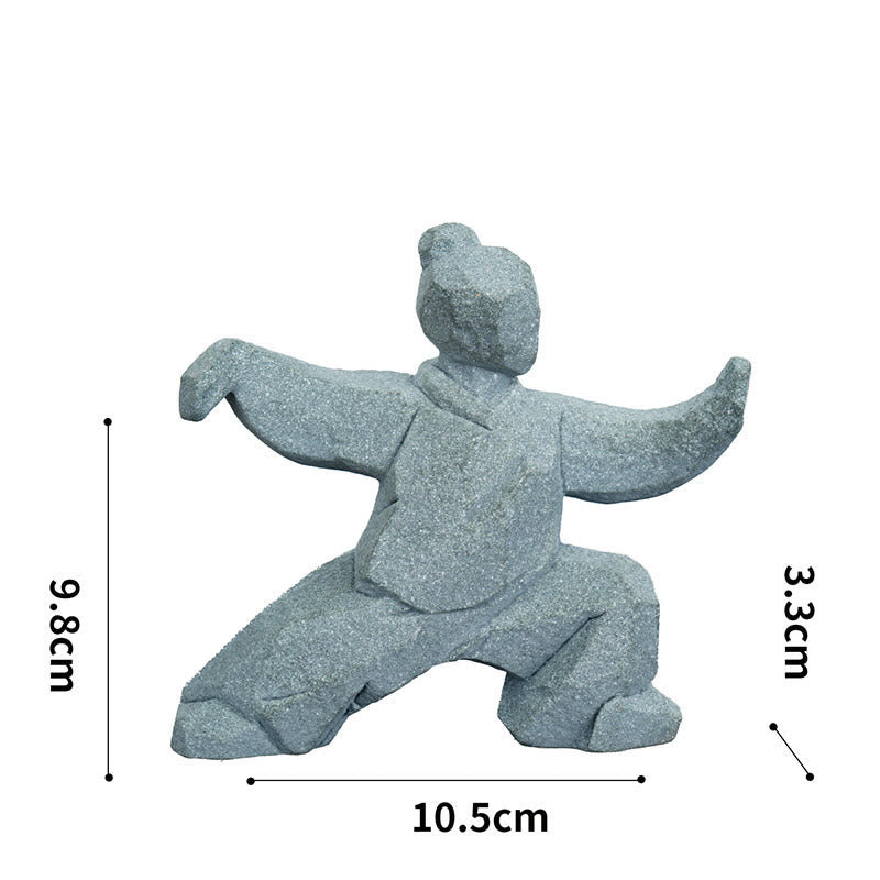 Nimara Ritual Resin Yin Yang Balance Tai Chi Figure Mindful Living Decor
