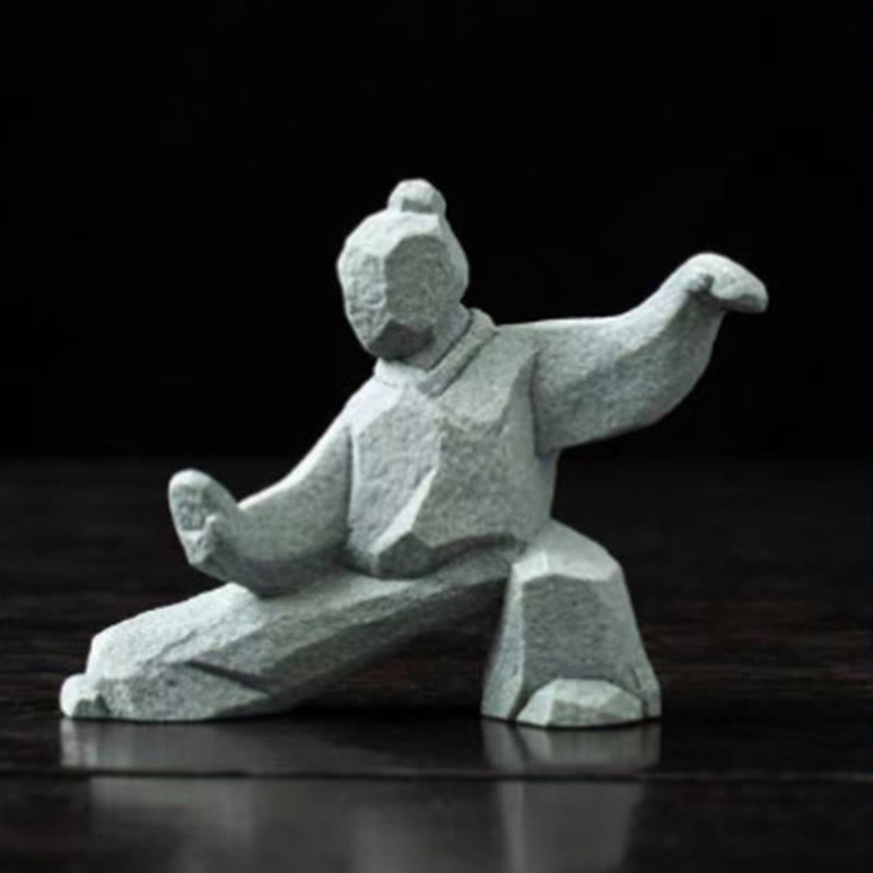 Nimara Ritual Resin Yin Yang Balance Tai Chi Figure Mindful Living Decor