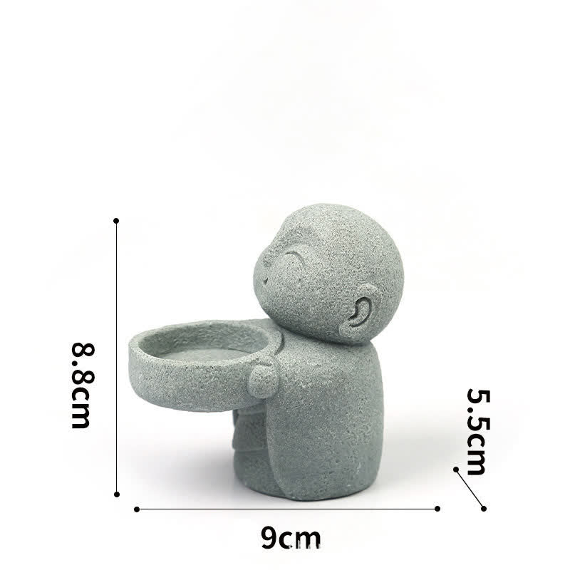Nimara Ritual Resin Buddha Serenity Candle Holder Statue Decor Without Candle