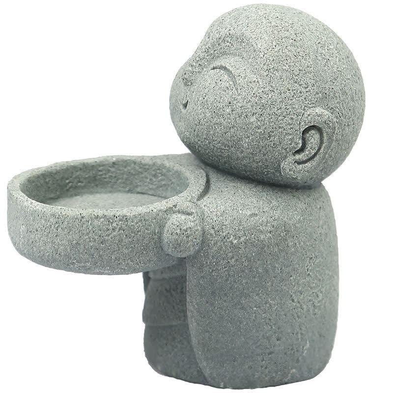 Nimara Ritual Resin Buddha Serenity Candle Holder Statue Decor Without Candle