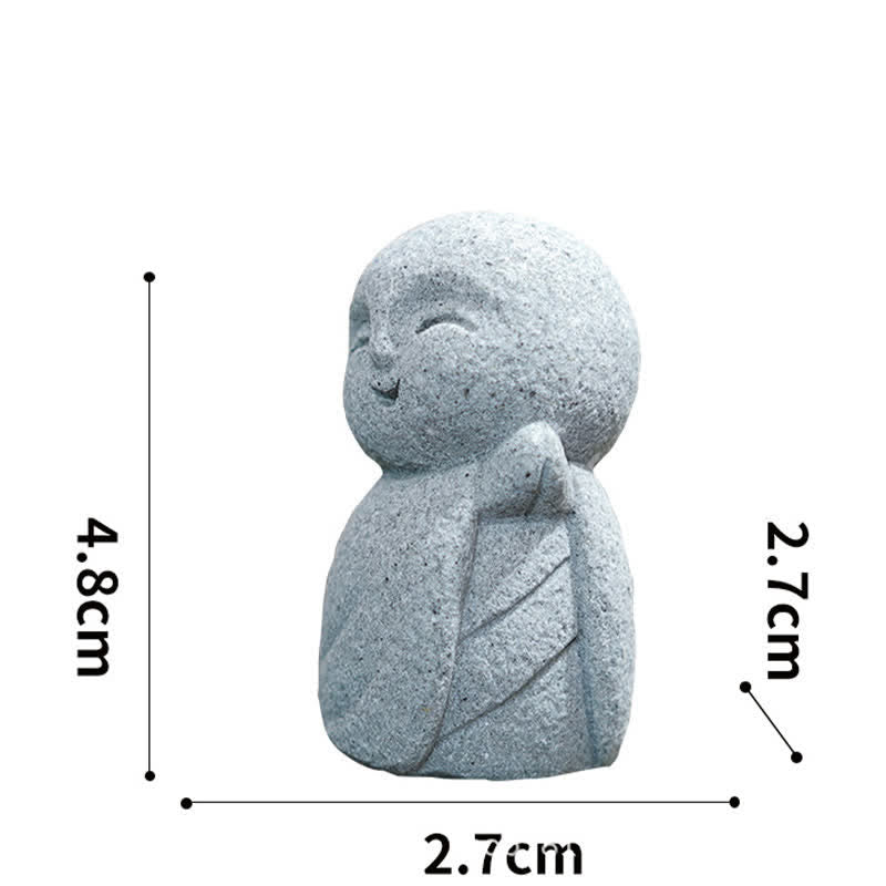 Nimara Ritual Resin Small Prayer Ksitigarbha Buddha Compassion Meditation Statue