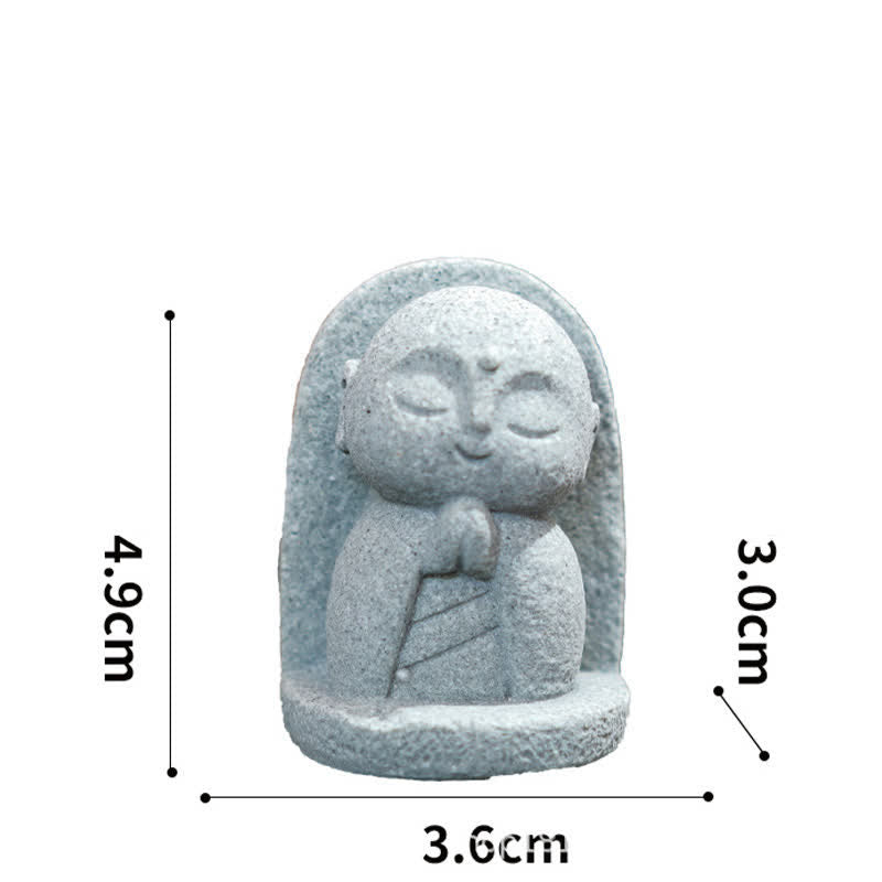 Nimara Ritual Resin Small Prayer Ksitigarbha Buddha Compassion Meditation Statue