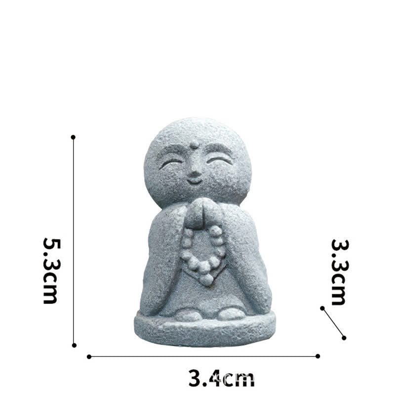 Nimara Ritual Resin Small Prayer Ksitigarbha Buddha Compassion Meditation Statue