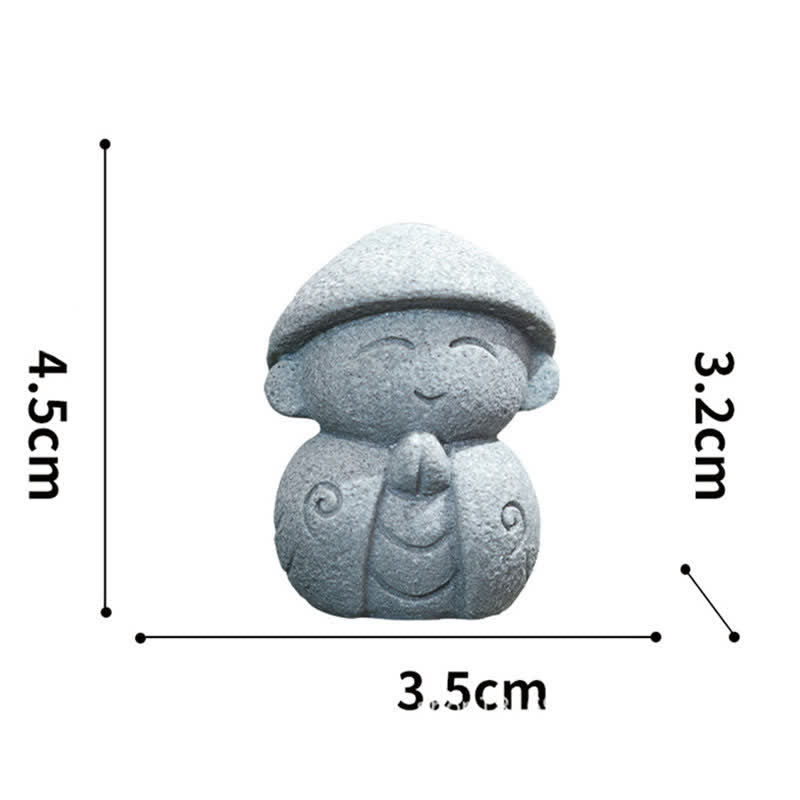Nimara Ritual Resin Small Prayer Ksitigarbha Buddha Compassion Meditation Statue
