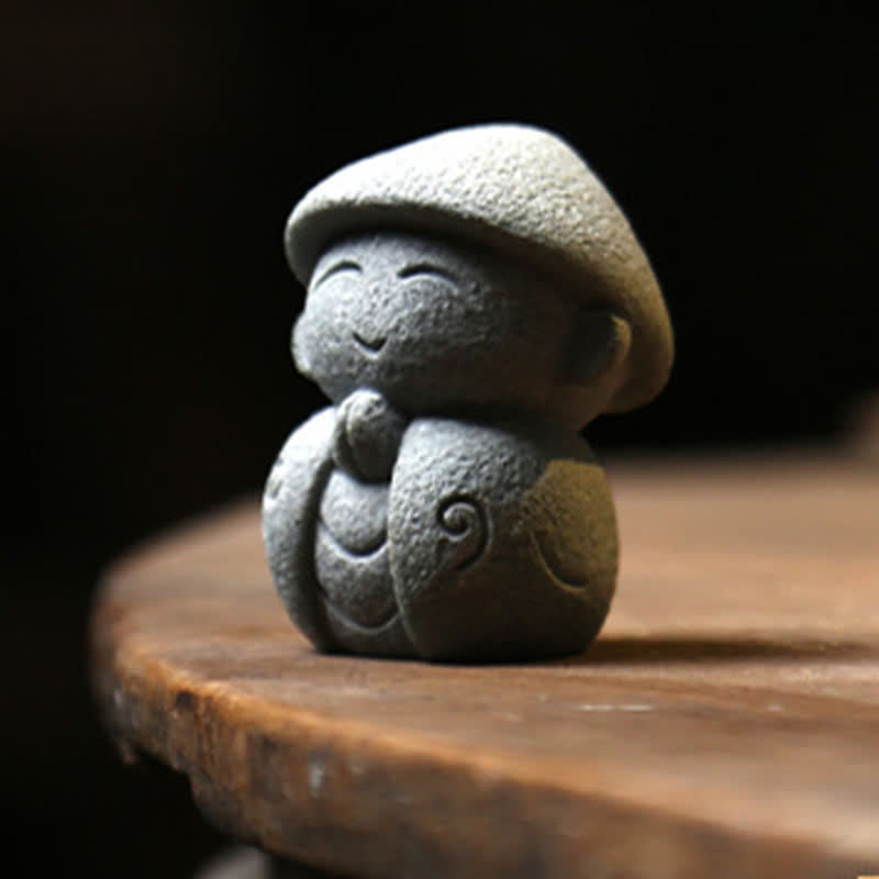 Nimara Ritual Resin Small Prayer Ksitigarbha Buddha Compassion Meditation Statue