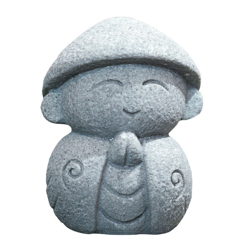 Nimara Ritual Resin Small Prayer Ksitigarbha Buddha Compassion Meditation Statue