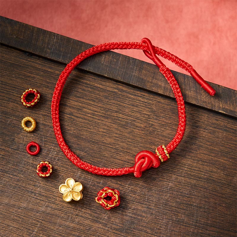 Nimara Ritual Flower Braided Rope Knot Adjustable Bracelet