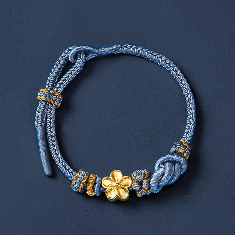 Nimara Ritual Flower Braided Rope Knot Adjustable Bracelet