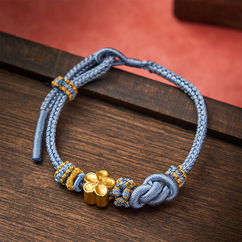 Nimara Ritual Flower Braided Rope Knot Adjustable Bracelet