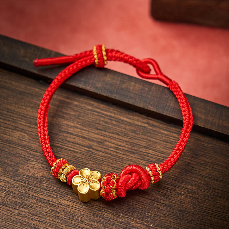 Nimara Ritual Flower Braided Rope Knot Adjustable Bracelet