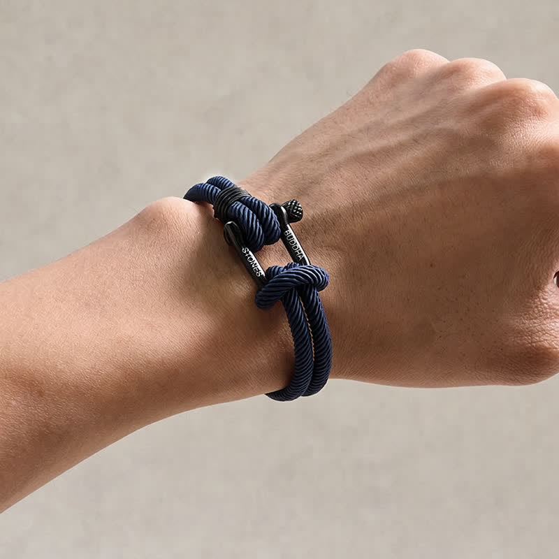 Nimara Ritual Titanium Steel Shackle Rope Strengthen Bracelet