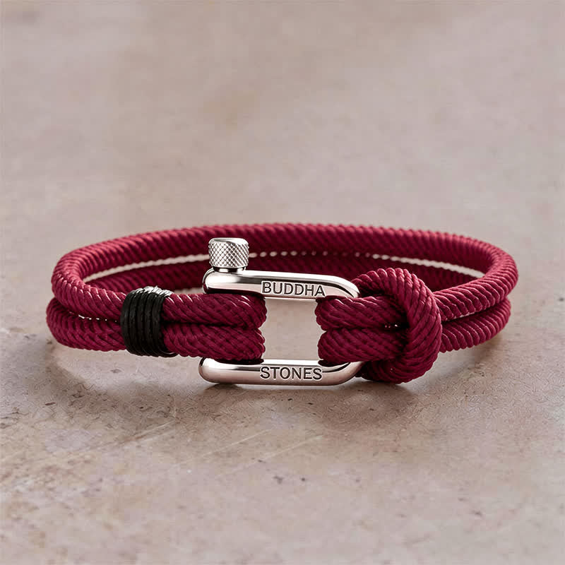 Nimara Ritual Titanium Steel Shackle Rope Strengthen Bracelet