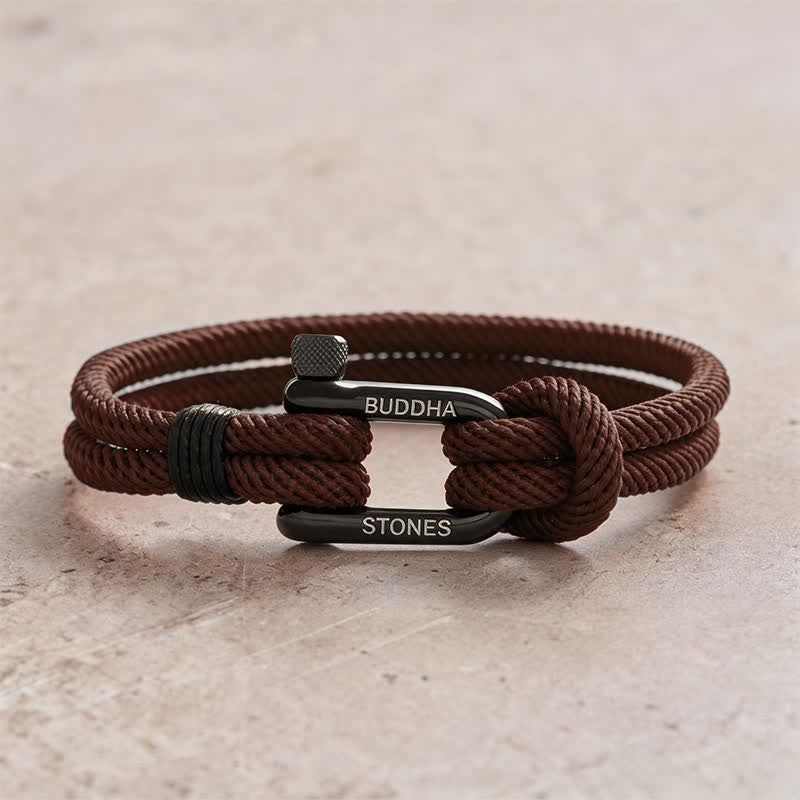 Nimara Ritual Titanium Steel Shackle Rope Strengthen Bracelet