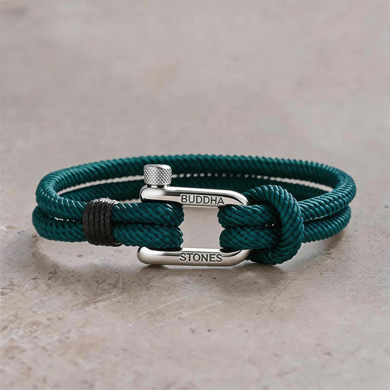 Nimara Ritual Titanium Steel Shackle Rope Strengthen Bracelet