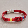 Nimara Ritual Double Wrap Braided Rope Knot Strength Bracelet