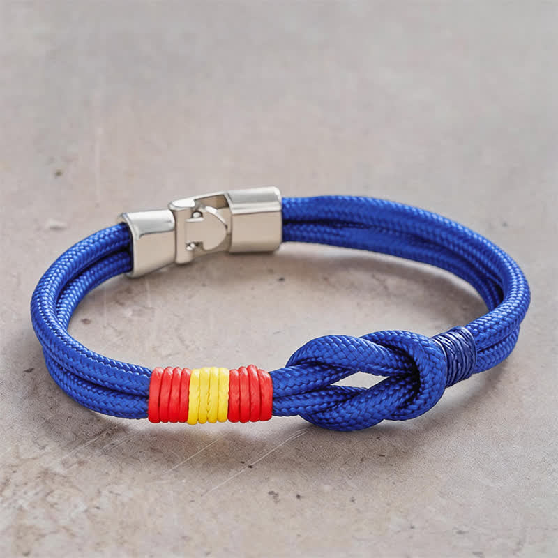 Nimara Ritual Double Wrap Braided Rope Knot Strength Bracelet