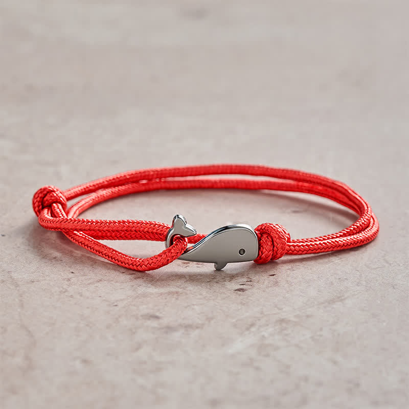 Nimara Ritual Double Wrap Braided Rope Whale Connection Bracelet