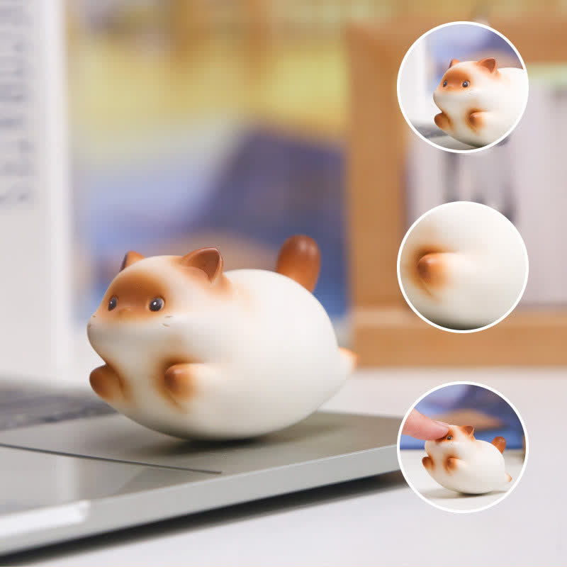 Nimara Ritual Resin Cute Wobble Cat Happiness Cartoon Animal Decor