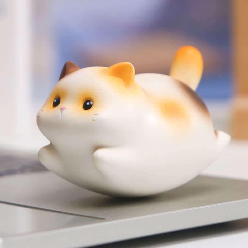 Nimara Ritual Resin Cute Wobble Cat Happiness Cartoon Animal Decor