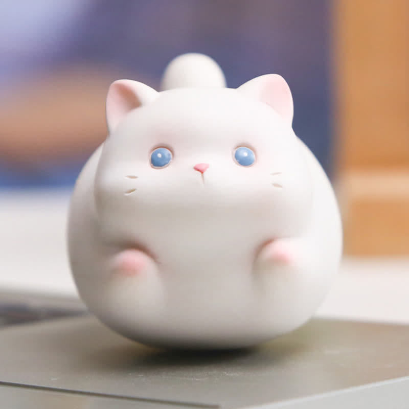 Nimara Ritual Resin Cute Wobble Cat Happiness Cartoon Animal Decor