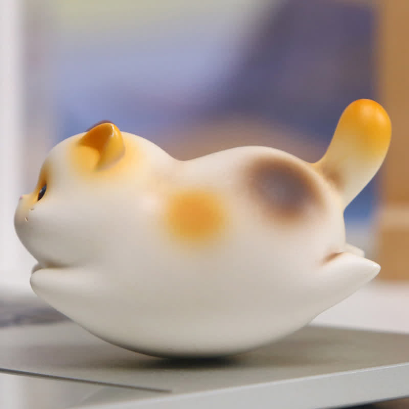Nimara Ritual Resin Cute Wobble Cat Happiness Cartoon Animal Decor