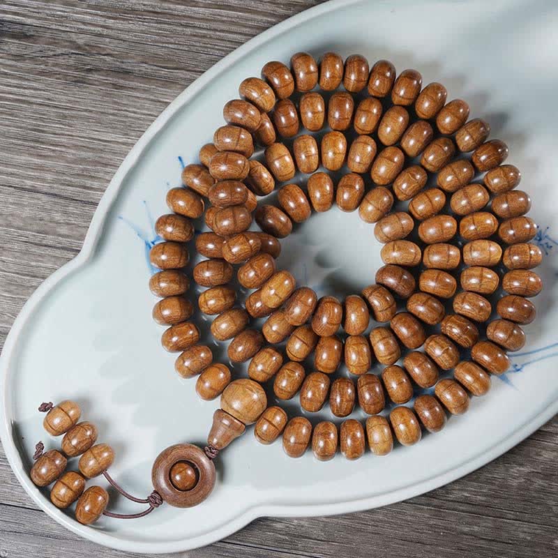 Nimara Ritual Natural Abelia Biflora Wood Protection 108 Bead Mala