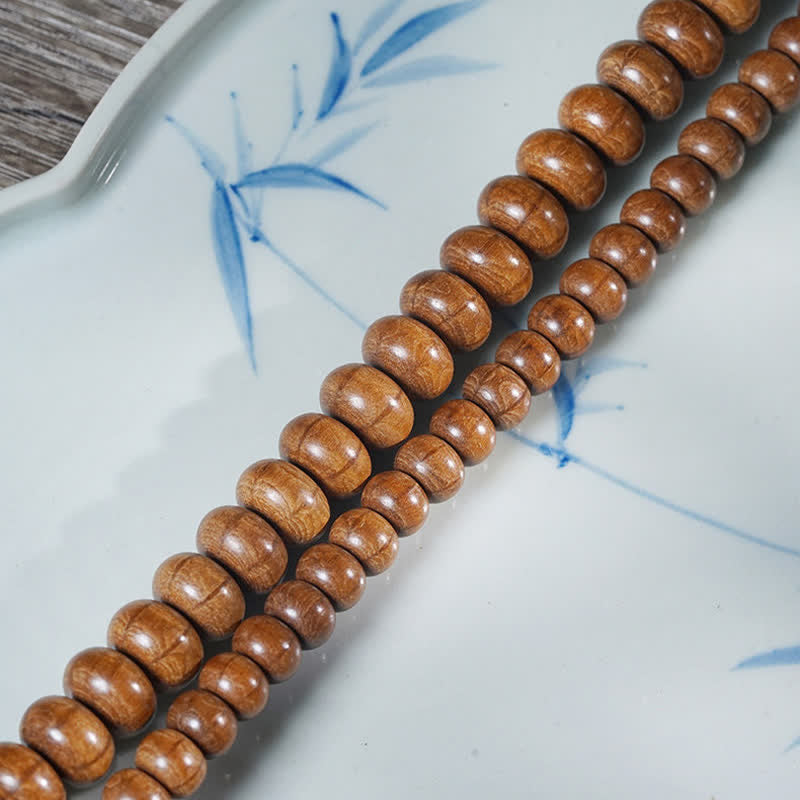 Nimara Ritual Natural Abelia Biflora Wood Protection 108 Bead Mala