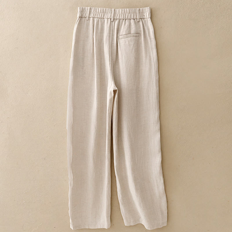 Nimara Ritual Spring Summer Minimalist Casual Solid Zipper Design Long Pants Women's Straight Leg Pants With Pockets