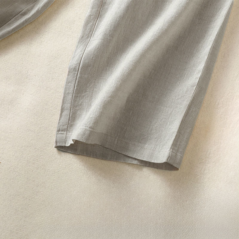 Nimara Ritual Spring Summer Casual Minimalist Solid Capri Pants Women's Straight Leg Pants With Pockets