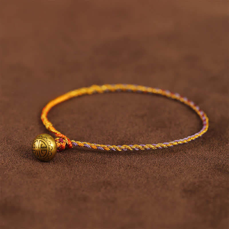 Nimara Ritual Hand-woven Colorful String Bell Balance Braided Bracelet