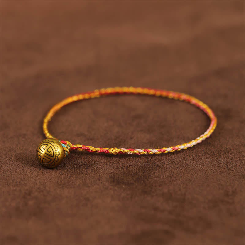 Nimara Ritual Hand-woven Colorful String Bell Balance Braided Bracelet