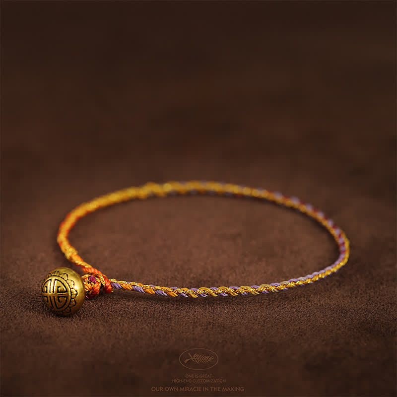 Nimara Ritual Hand-woven Colorful String Bell Balance Braided Bracelet