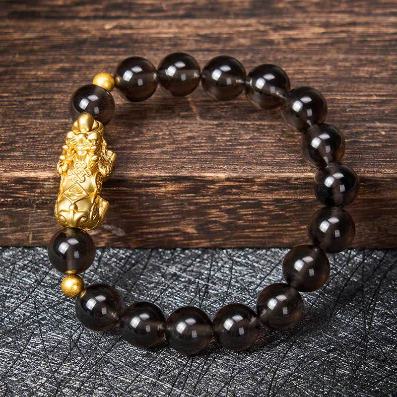 Nimara Ritual PiXiu Ice Obsidian Auspicioisness Bracelet