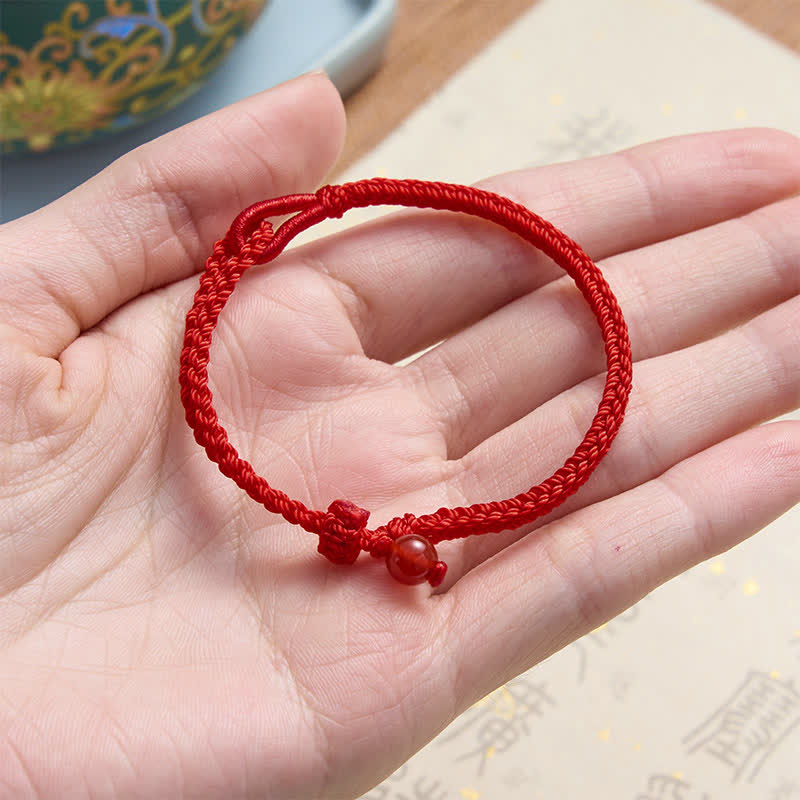 Nimara Ritual Green Aventurine Red String Balance Bracelet