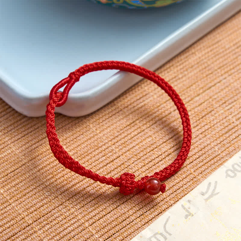 Nimara Ritual Green Aventurine Red String Balance Bracelet
