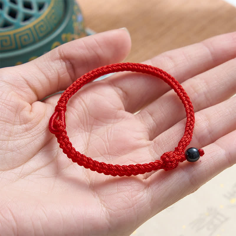 Nimara Ritual Green Aventurine Red String Balance Bracelet