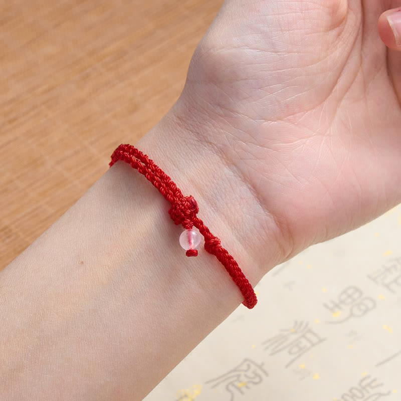 Nimara Ritual Green Aventurine Red String Balance Bracelet