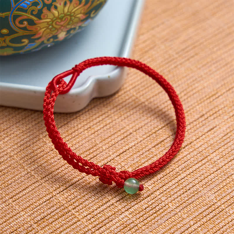 Nimara Ritual Green Aventurine Red String Balance Bracelet