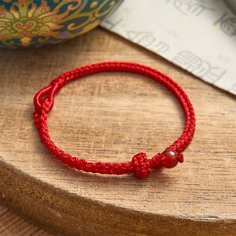 Nimara Ritual Green Aventurine Red String Balance Bracelet