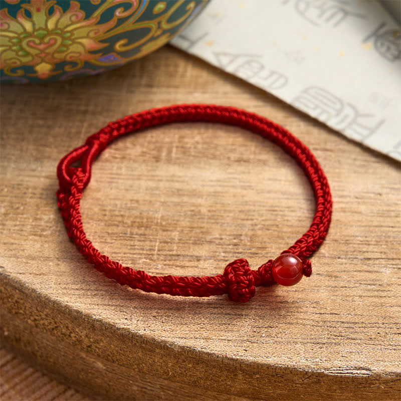 Nimara Ritual Green Aventurine Red String Balance Bracelet