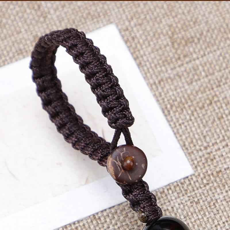 Nimara Ritual Ebony Wood Cute Cat Grounding Hand Carved Peace Keychains